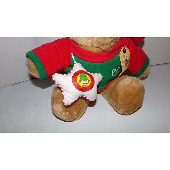 VINTAGE PLUSH STUFFED PADDINGTON BEAR 1995 15" SEARS KIDS GIFTS W/STAR PILLOW - Picture 4 of 8